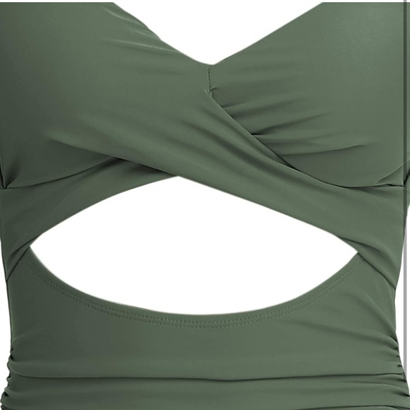 Eomenie Women's One Piece Swimsuits Tummy Control Cutout High Waisted L slimming - Picture 3 of 7